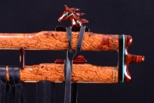 Honduran Rosewood Root Burl Native American Flute, Minor, Mid F#-4, #H74Aa